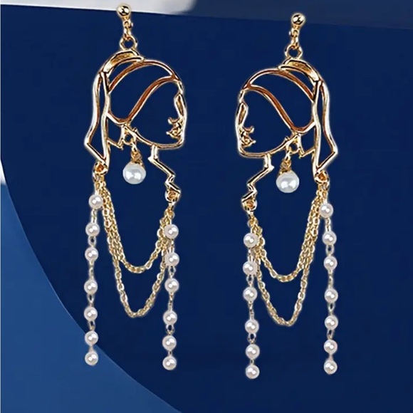 Silhouette Dangle Earrings - Picture 1 of 3